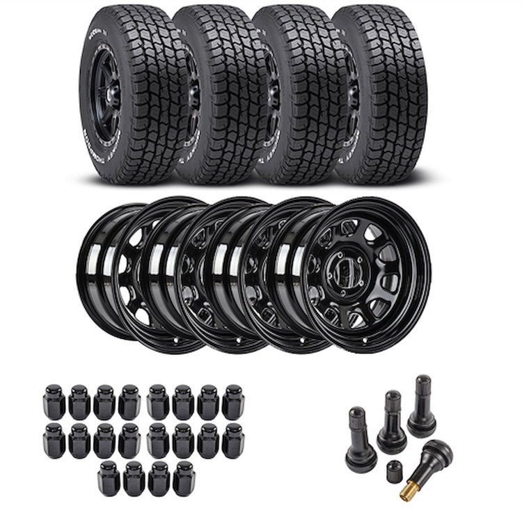 Wheel and Tire Kit for 1987-2006 Jeep Wrangler/1984-2001 Jeep Cherokee