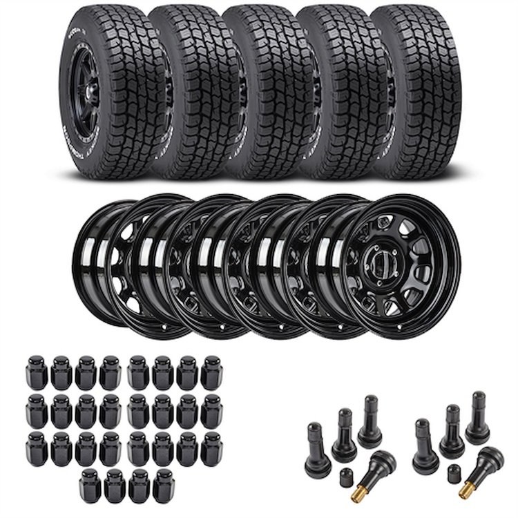 Wheel and Tire Kit for 1987-2006 Jeep Wrangler/1984-2001 Jeep Cherokee