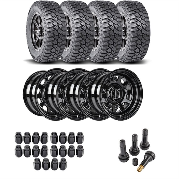 Wheel and Tire Kit for 1987-2006 Jeep Wrangler/1984-2001 Jeep Cherokee