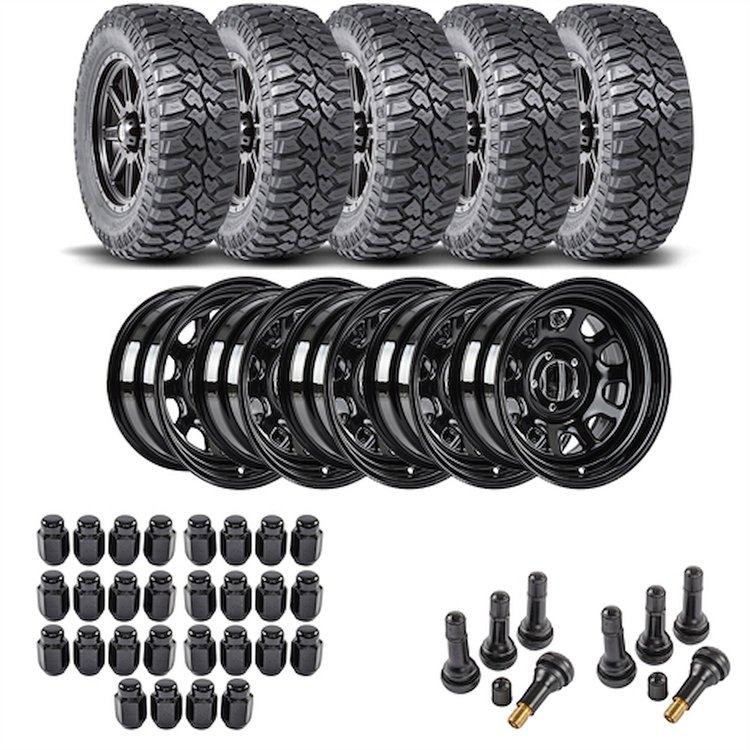 Wheel and Tire Kit for 1987-2006 Jeep Wrangler/1984-2001 Jeep Cherokee