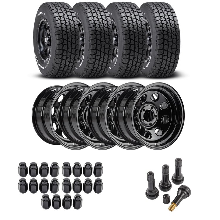 Wheel and Tire Kit for 1987-2006 Jeep Wrangler/1984-2001 Jeep Cherokee