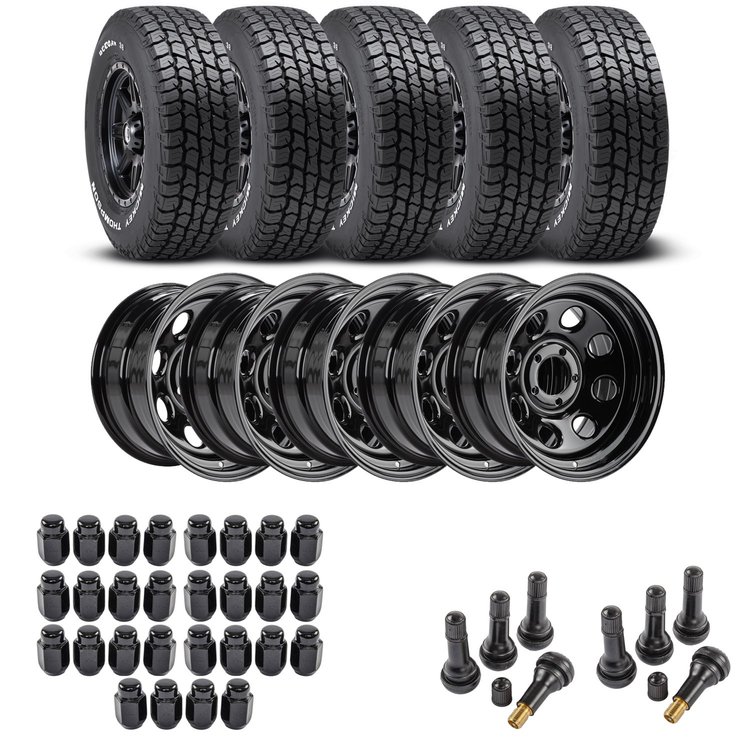 Wheel and Tire Kit for 1987-2006 Jeep Wrangler/1984-2001 Jeep Cherokee