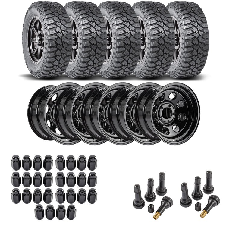 Wheel and Tire Kit for 1987-2006 Jeep Wrangler/1984-2001 Jeep Cherokee
