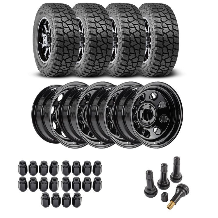 Wheel and Tire Kit for 1987-2006 Jeep Wrangler/1984-2001 Jeep Cherokee