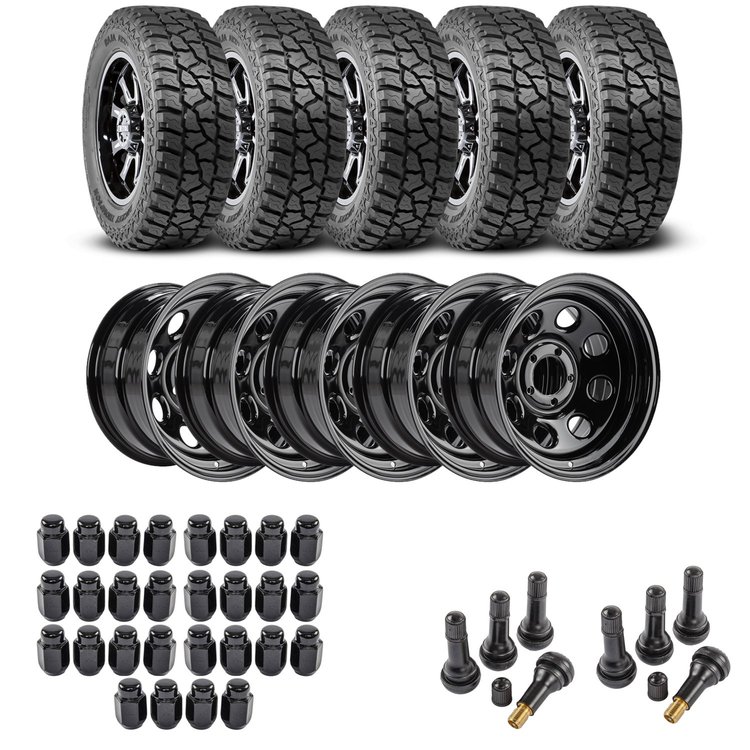 Wheel and Tire Kit for 1987-2006 Jeep Wrangler/1984-2001 Jeep Cherokee
