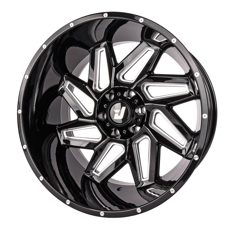 Catalyst Wheel [Size: 22" x 12"] Gloss Black with Milled Spokes