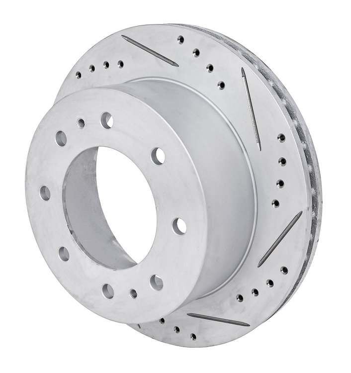 JX-Series Drilled & Slotted Rotor Fits Select Chevrolet & GMC 2500, 3500 Series Trucks [Right/Passenger Side Rear]