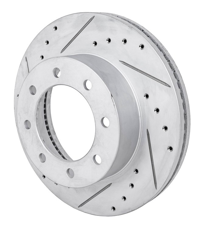 JX-Series Drilled & Slotted Rotor Fits 2013-2023 Ford F250 Super Duty & F350 Super Duty [Left/Driver Side Front]