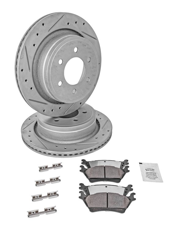 Truck-N-Tow JX25 Brake Pads & Rotors Kit Fits 2012-2018 Ford F150 [Rear]