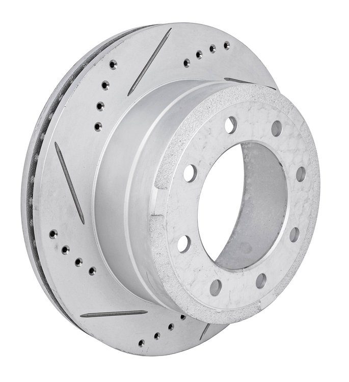JX-Series Drilled & Slotted Rotor Fits 2013-2022 Ford F250 Super Duty & F350 Super Duty [Left/Driver Side Rear]