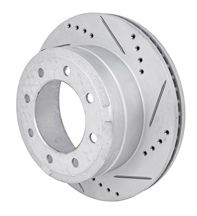 JX-Series Drilled & Slotted Rotor Fits 2013-2022 Ford F250 Super Duty & F350 Super Duty [Right/Passenger Side Rear]