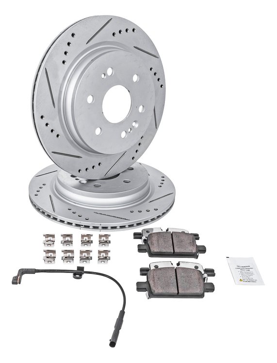 Truck-N-Tow JX25 Brake Pads & Rotors Kit Fits Select Cadillac Escalade, Select Chevrolet & GMC Model Trucks [Rear]