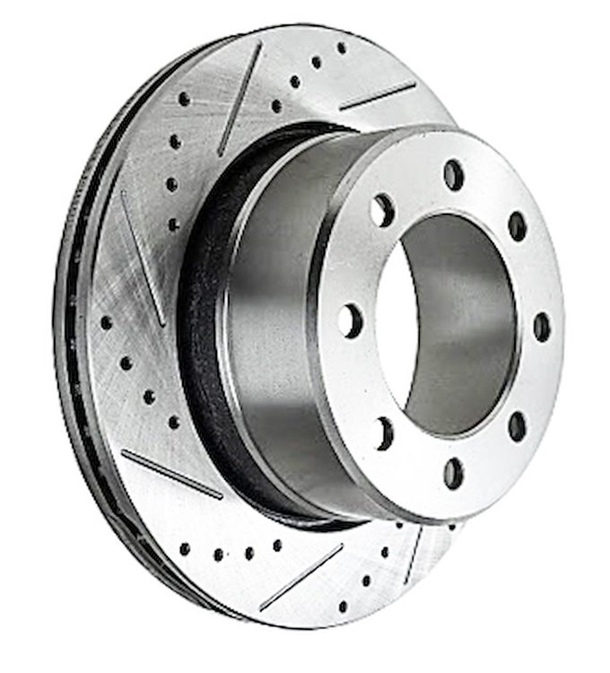 JX-Series Drilled & Slotted Rotor Fits 2009-2010 Dodge RAM 2500, 3500 & 2011-2023 RAM 2500, 3500 [Left/Driver Side Rear]