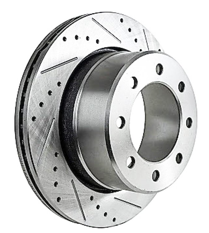 JX-Series Drilled & Slotted Rotor Fits 2009-2010 Dodge RAM 2500, 3500 & 2011-2023 RAM 2500, 3500 [Right/Passenger Side Rear]