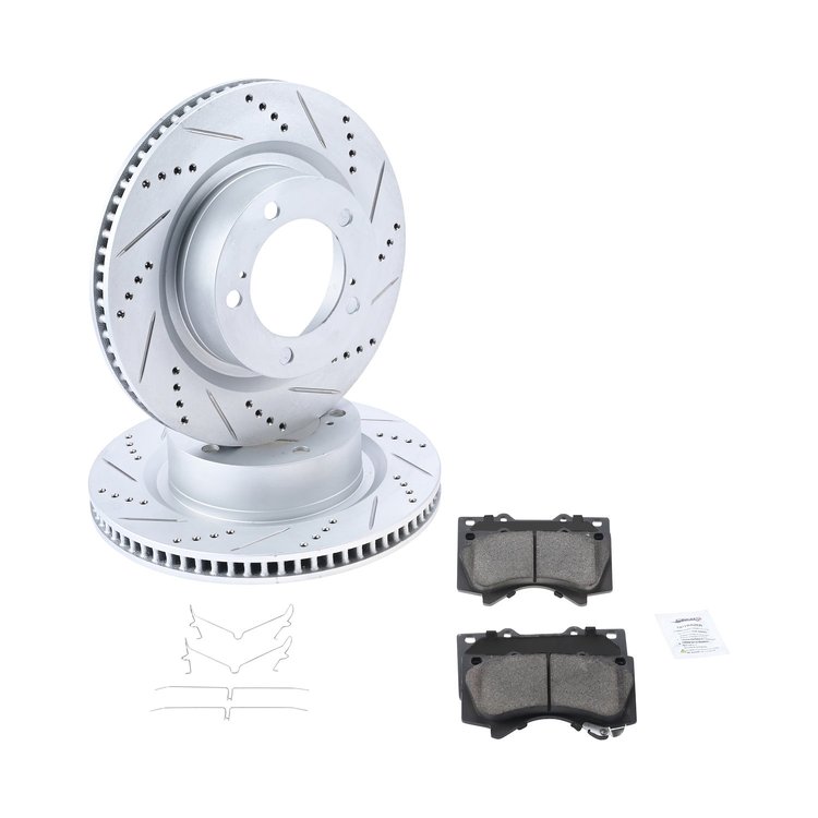 Street Performance JX11 Brake Pads & Rotors Kit Fits Select 2007-2022 Lexus, Toyota, Land Cruiser, Sequoia, Tundra [Front]