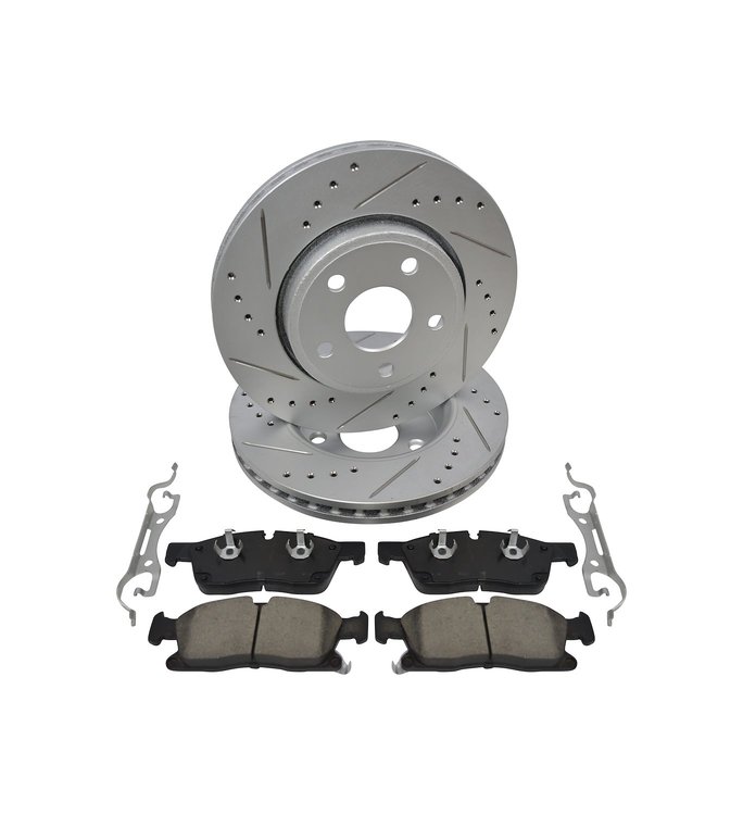 Street Performance JX11 Brake Pads & Rotors Kit Fits 2017-2020 Jeep Grand Cherokee WK2 w/330 mm Dia. Rotors [Front]