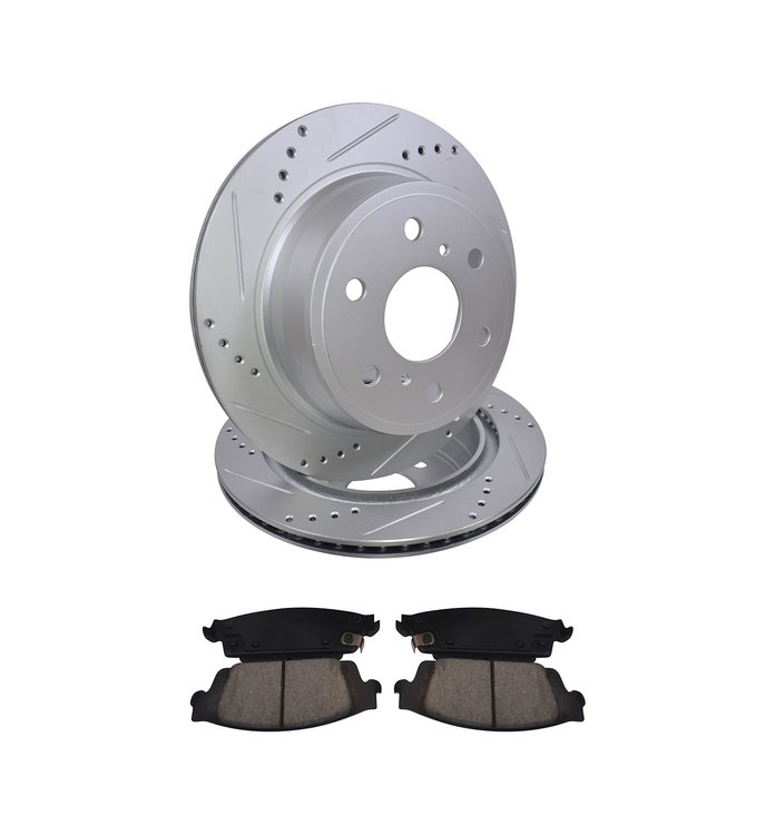 Street Performance JX11 Brake Pads & Rotors Kit Fits Select 2014-2020 Cadillac, Chevrolet, GMC [Rear]