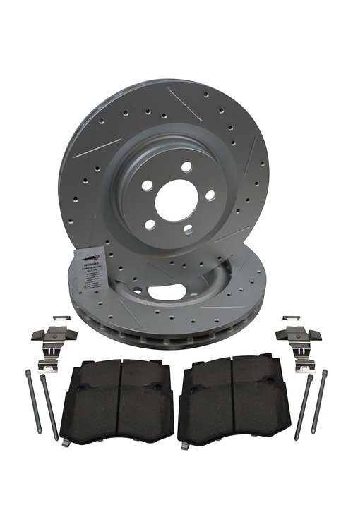 Street Performance JX11 Brake Pads & Rotors Kit Fits Select 1970-1996 Buick, Cadillac, Chevrolet, GMC, Olds, Pontiac [Front]