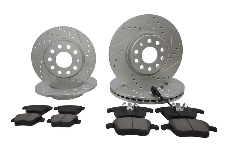 Street Performance JX11 Brake Pads & Rotors Kit Fits 2015-2020 Volkswagen Passat [Front/Rear]