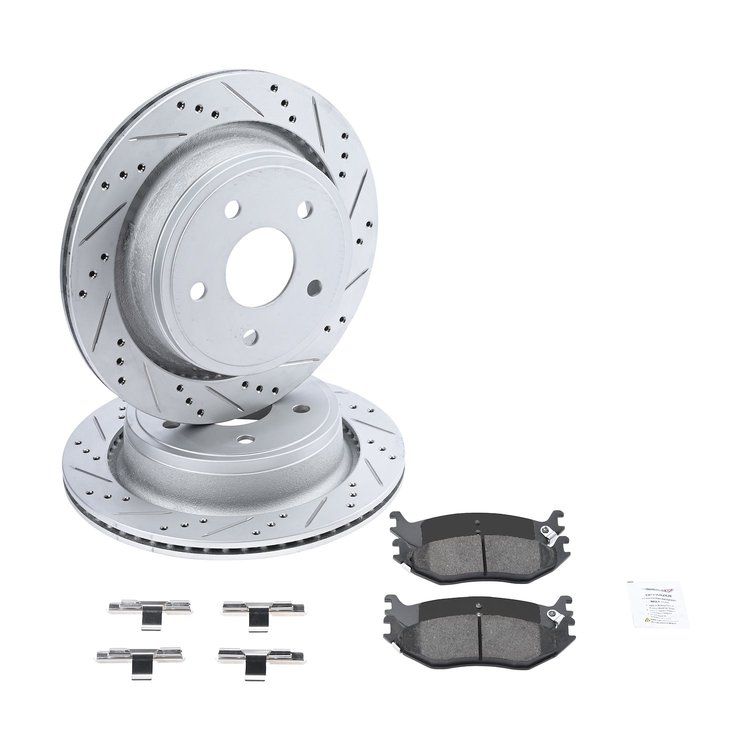 Street Performance JX11 Brake Pads & Rotors Kit Fits Select 2002-2022 Chrysler, Dodge, Ram Models [Rear]