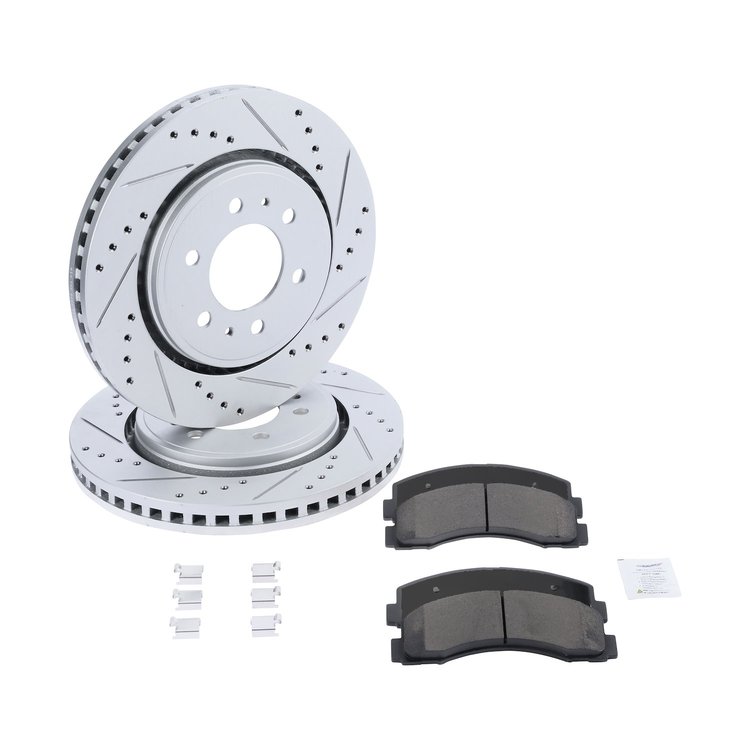 Street Performance JX11 Brake Pads & Rotors Kit Fits 2010-21 Ford Expedition, Lincoln Navigator, 2010-2020 Ford F150 [Front]
