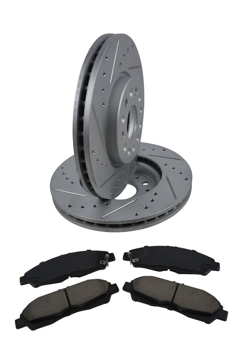 Street Performance JX11 Brake Pads & Rotors Kit Fits Select 2017-2020 Buick, Chevrolet, GMC SUV's [Front]
