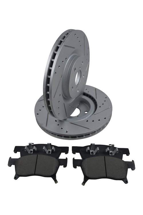Street Performance JX11 Brake Pads & Rotors Kit Fits 2019-2022 Subaru Ascent [Front]