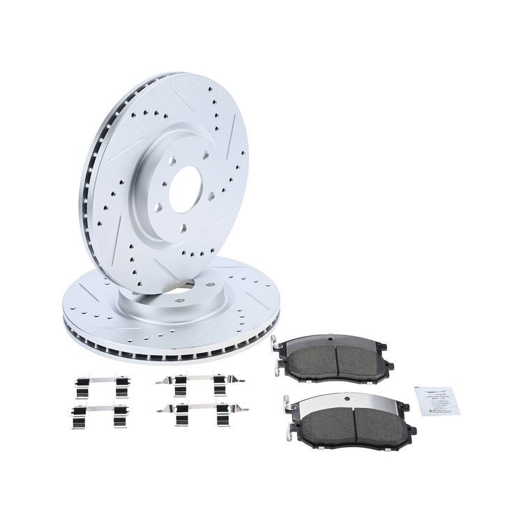 Sport Performance JX17 Brake Pad & Rotor Kit Fits Select 2005-2019 Infiniti Models, Nissan 350z, 370z [Front]
