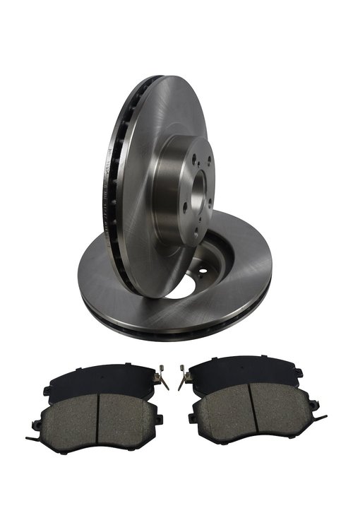 Daily Driver Brake Pads & Rotors Kits Fits 2011-2016 Subaru Impreza, 2013-2016 Subaru BRZ [Front]