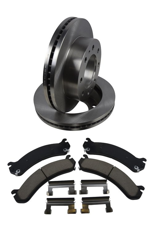 Daily Driver Brake Pads & Rotors Kit Fits Select 2001-2020 Chevy & GMC 2500, 2500HD, 3500, 3500HD Model Trucks [Front]
