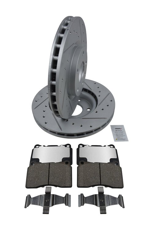 Sport Performance JX17 Brake Pad & Rotor Kit Fits 2014-2016 Chevrolet Corvette [Front]