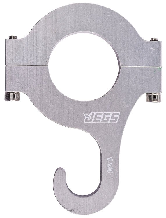 Billet Aluminum Roll Bar Mount Helmet Hook Fits 1-1/4" Diameter Roll Bars