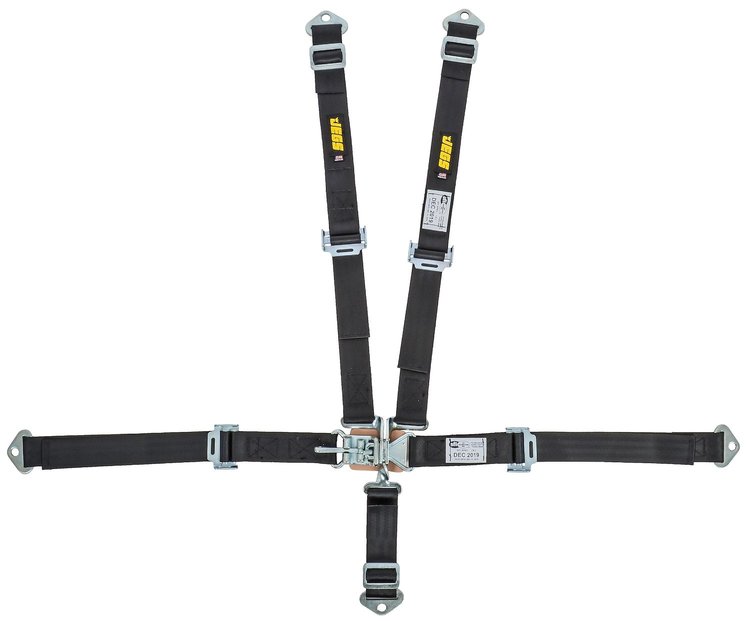 Ultra Series 5-Point Harness w/Latch & Link for Jr Dragster [Black]