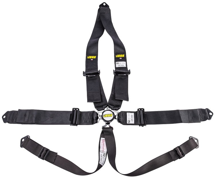 Black Cam Lock Ultra Series Harness 6-Point Design V-Type Design