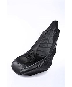 Pro High Back II Custom Seat Cover Black with Faux Carbon Fiber Trim