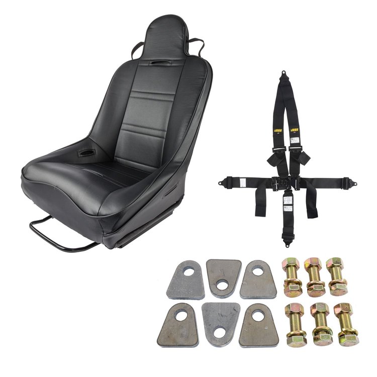Black Vinyl Off Road Seat Kit