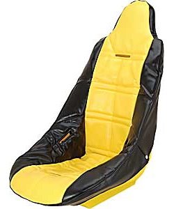Pro High Back Vinyl Race Seat Cover (cover only) Yellow with black trim