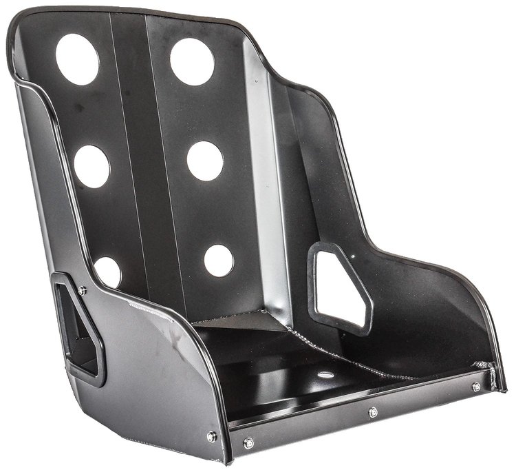 Bomber Seat 18 in. Black Aluminum