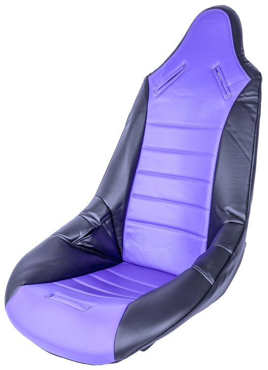 Pro High Back II Vinyl Purple Seat Cover with Black Trim