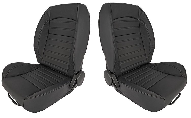 Low Back Bucket Seat Kit Without Headrest [Black]