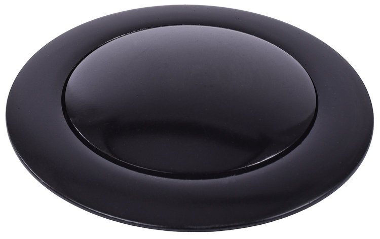 Black Billet Aluminum Horn Button [3 1/4 in. Inside Diameter]