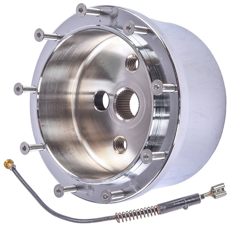 Steering Wheel Adapter for 1967-1994 GM/Chevy Steering Columns [Chrome-Plated Billet Aluminum]