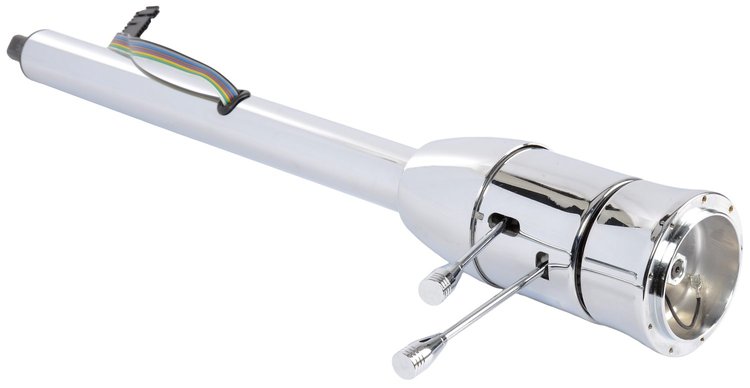 Universal Floor Shift Tilt Steering Column, Chrome, 2 in. Diameter, 28 in. Length