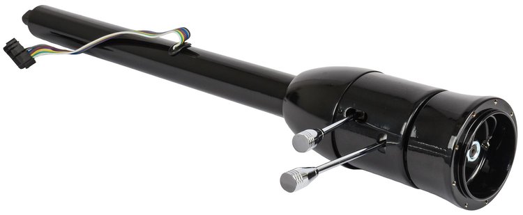 Universal Floor Shift Tilt Steering Column, Black, 2 in. Diameter, 30 in. Length