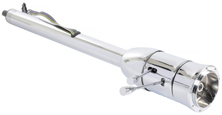 Universal Floor Shift Tilt Steering Column, Chrome, 2 in. Diameter, 30 in. Length
