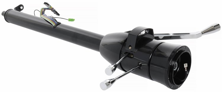 Universal Non-Keyed Steering Column with Tilt [Column Shift | 28 in. Length, Black]