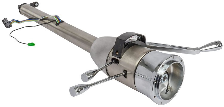 Column Shift Steering Column with Tilt, 2 in. Diameter, 30 in. Length, Natural