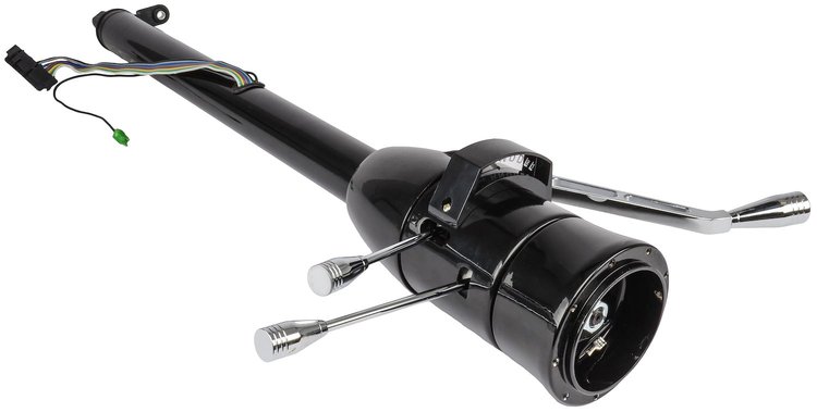 Column Shift Steering Column with Tilt, 2 in. Diameter, 30 in. Length, Black