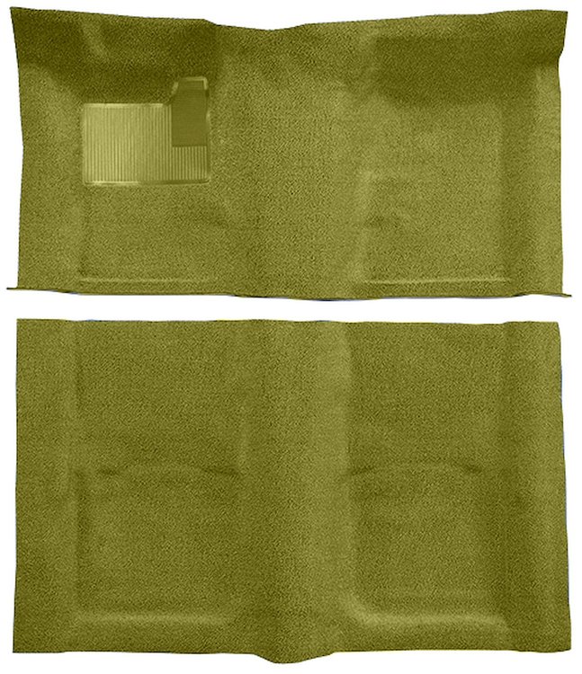 Molded Loop Carpet for 1967-1969 Chevrolet Camaro, Pontiac Firebird [OE-Style Jute Backing, Ivy Gold]