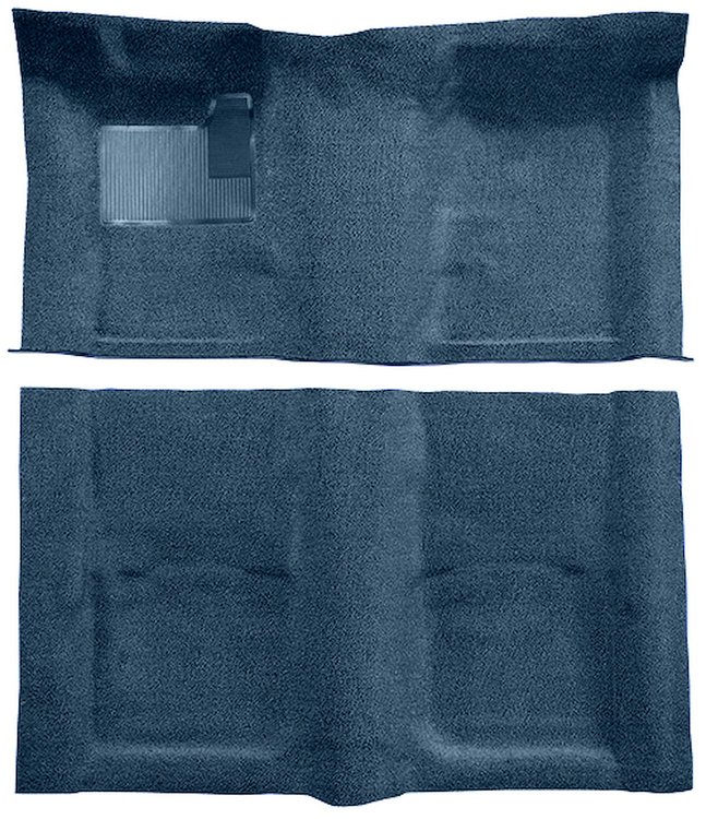 Molded Loop Carpet for 1967-1969 Chevrolet Camaro, Pontiac Firebird [OE-Style Jute Backing, Dark Blue]